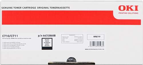 OKI C710/C711 Negro Cartucho de Toner Original - 44318608 Tintasmurcia.com