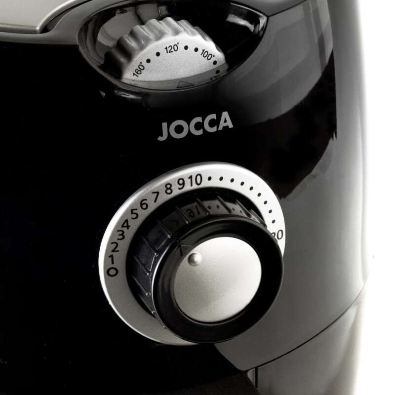 Jocca Freidora de Aire Caliente 2.2L 1000W - Temporizador - Ajuste de Temperatura - Antiadherente - Mango de Tacto Frio 1 pieza(s)