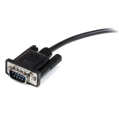 StarTech.com - Cable 3m Extensión Directo Straight Through Serie Serial RS232 Vídeo EGA DB9 Macho a Hembra