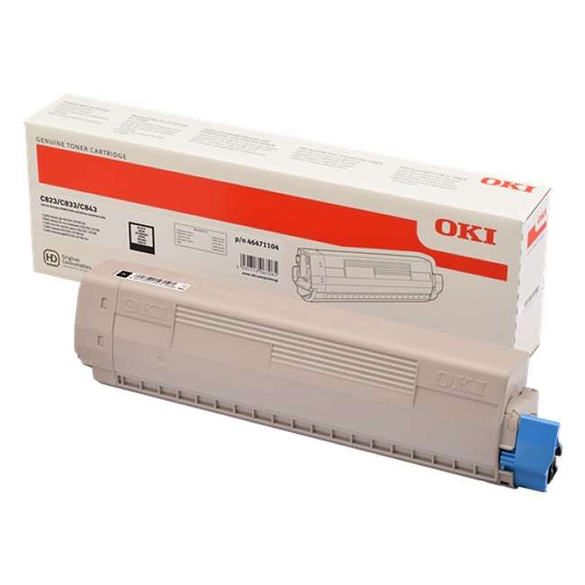 OKI C823/C833/C843 Negro Cartucho de Toner Original - 46471104 Tintasmurcia.com