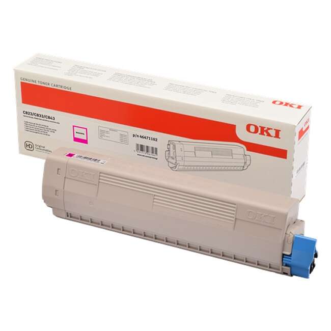 OKI C823/C833/C843 Magenta Cartucho de Toner Original - 46471102 Tintasmurcia.com