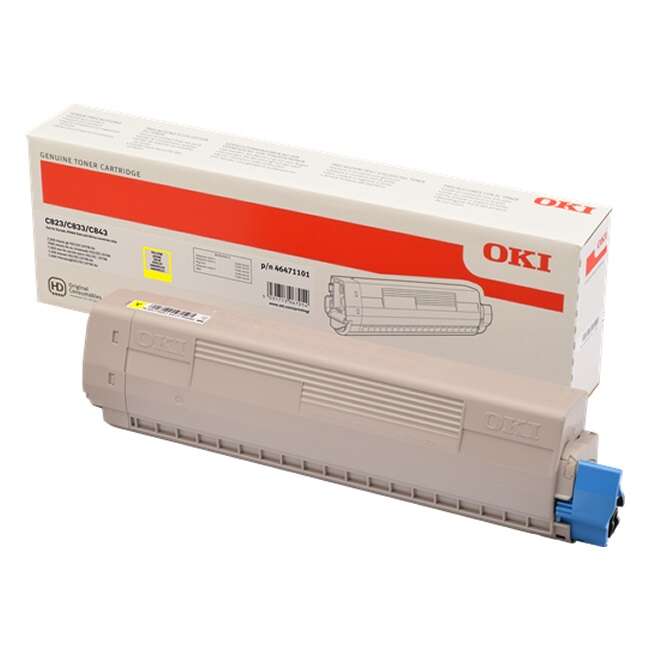 OKI C823/C833/C843 Amarillo Cartucho de Toner Original - 46471101 Tintasmurcia.com