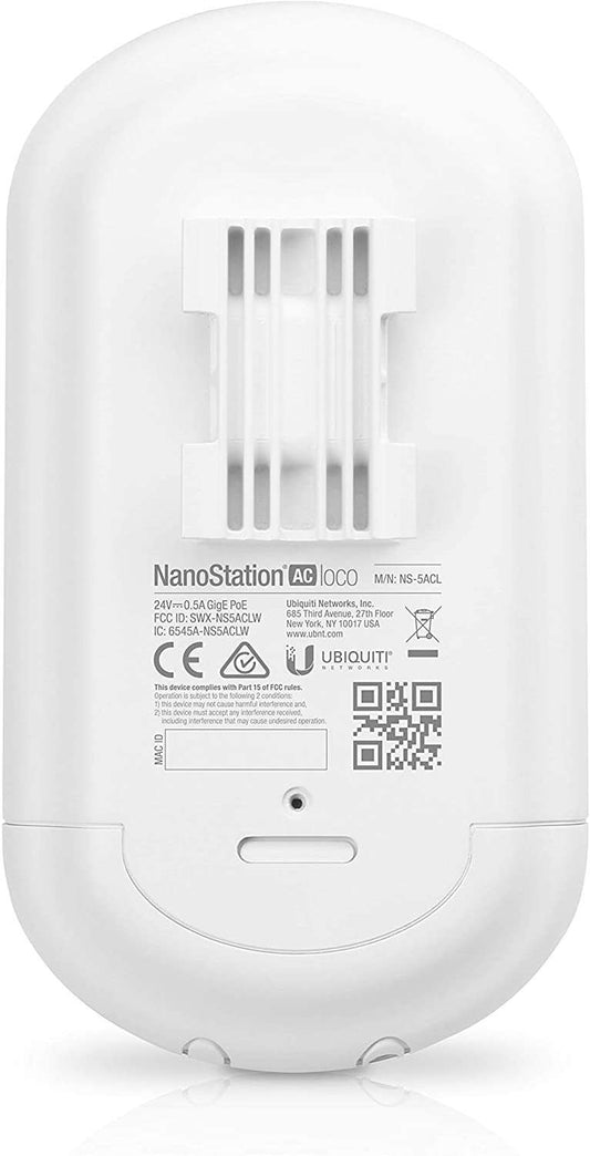 Ubiquiti - NanoStation 5AC Loco 1000 Mbit/s Blanco Energía sobre Ethernet (PoE)