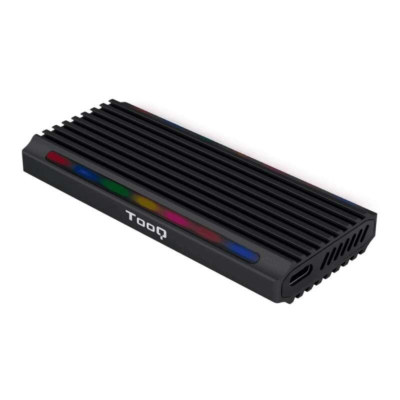 TooQ - Shinobi Caja externa para unidad de estado sólido (SSD) Negro M.2