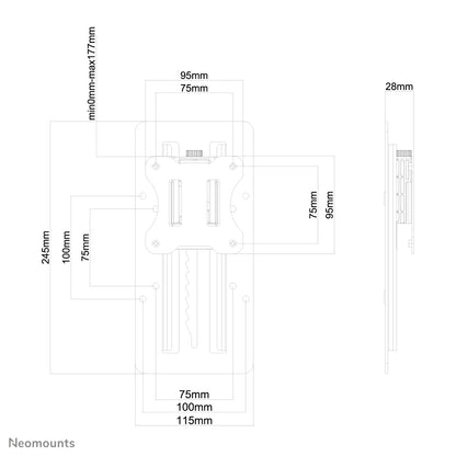 Neomounts - adaptador ajustable