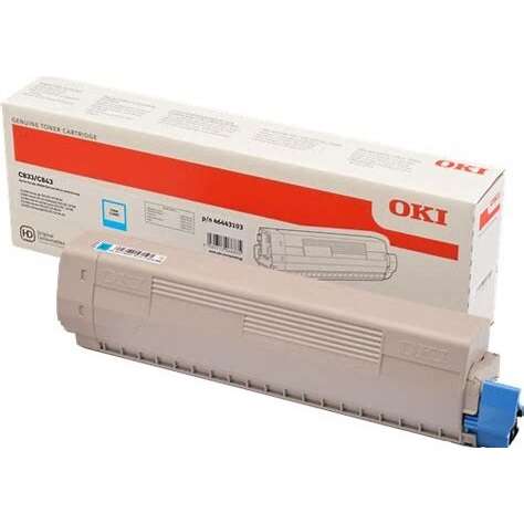 OKI C833/C843 Cyan Cartucho de Toner Original - 46443103 Tintasmurcia.com