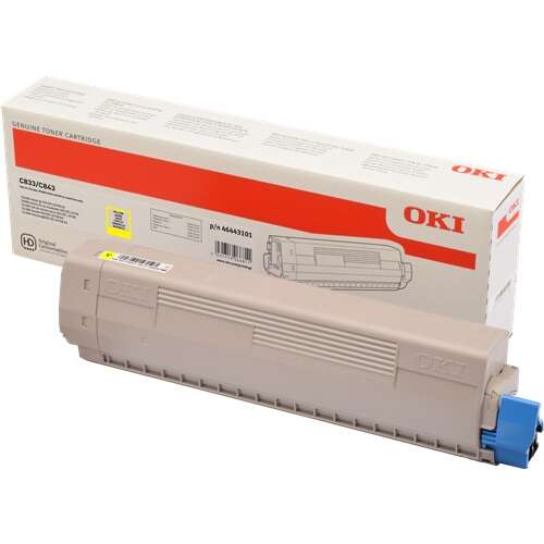 OKI C833/C843 Amarillo Cartucho de Toner Original - 46443101 Tintasmurcia.com