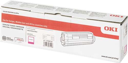 OKI C824/C834/C844 Magenta Cartucho de Toner Original - 47095702 Tintasmurcia.com