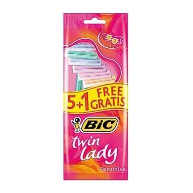 Bic Twin Lady Pack de 5+1 Maquinillas de Depilacion Desechables de 2 Hojas 1 pieza(s)