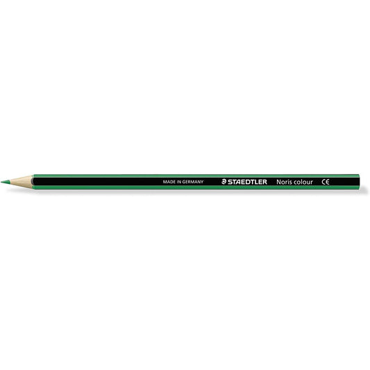 Staedtler Noris Colour 185 Lapiz Hexagonal de Color - Resistencia a la Rotura - Material Wopex - Color Verde (Precio unidad suelta)