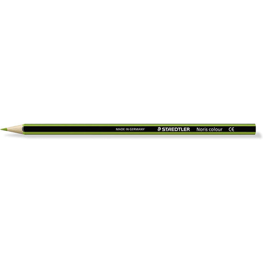 Staedtler Noris Colour 185 Lapiz Hexagonal de Color - Resistencia a la Rotura - Material Wopex - Color Verde Claro (Precio unidad suelta)