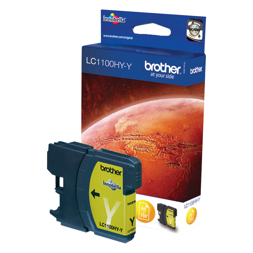 Brother LC-1100HYY Ink Cartridge cartucho de tinta 1 pieza(s) Original Amarillo