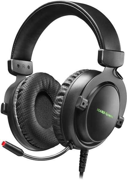 Mars Gaming MH4X Auriculares Gaming con Microfono Flexible USB - Sonido 7.1 - Iluminacion RGB - Diadema Ajustable - Almohadillas Acolchadas - Control en Auricular - Cable Trenzado de 2m 1 pieza(s)