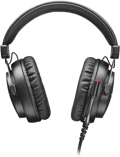 Mars Gaming MH4X Auriculares Gaming con Microfono Flexible USB - Sonido 7.1 - Iluminacion RGB - Diadema Ajustable - Almohadillas Acolchadas - Control en Auricular - Cable Trenzado de 2m 1 pieza(s)