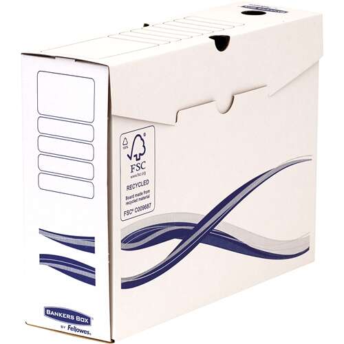 Fellowes Bankers Box Basic Pack de 25 Cajas de Archivo Definitivo A4+ 100mm - Montaje Manual - Carton Reciclado Certificacion FSC 1 pieza(s)