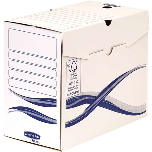 Fellowes Bankers Box Basic Pack de 25 Cajas de Archivo Definitivo A4+ 150mm - Montaje Manual - Carton Reciclado Certificacion FSC 1 pieza(s)