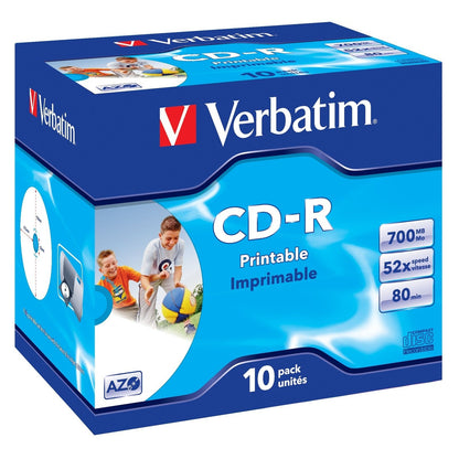 Verbatim - CD-R AZO Wide Inkjet Printable 700 MB 10 pieza(s)