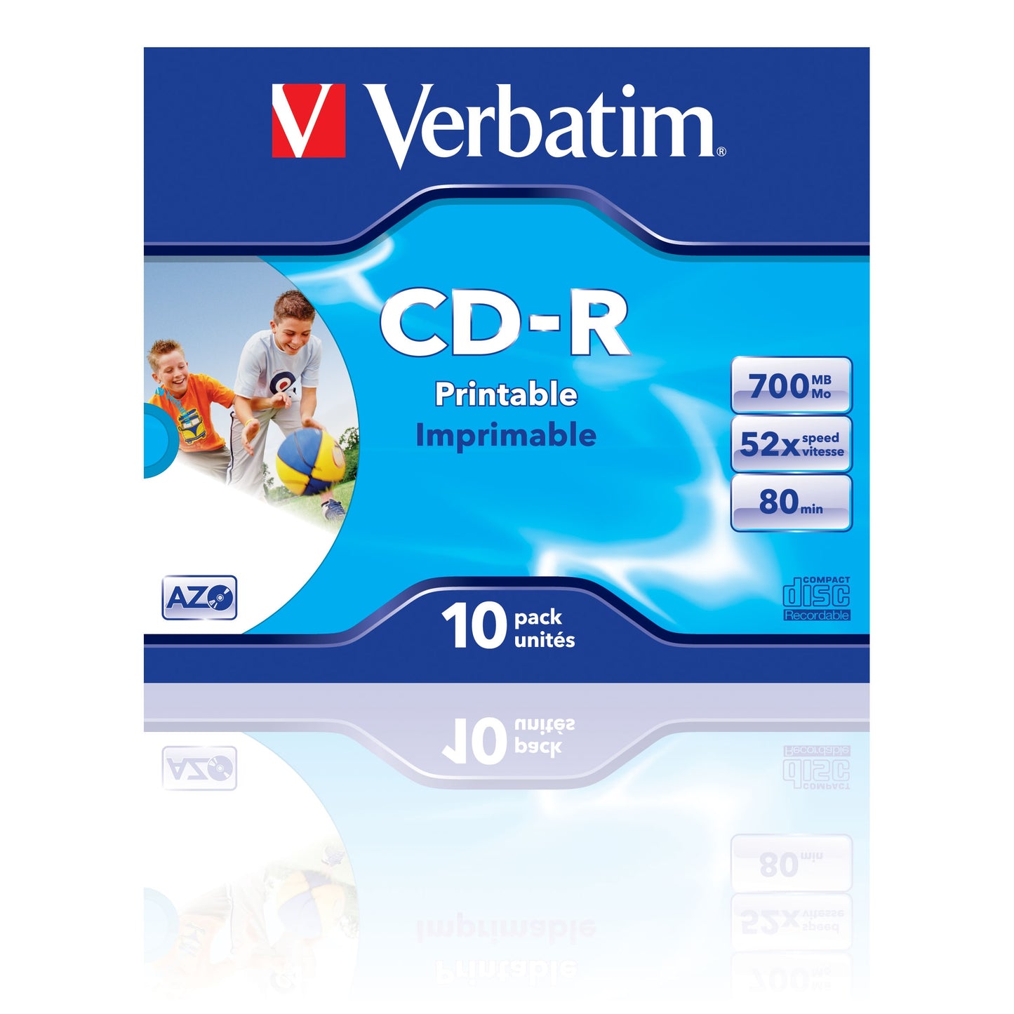 Verbatim - CD-R AZO Wide Inkjet Printable 700 MB 10 pieza(s)