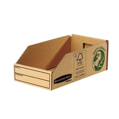 Fellowes Bankers Box Earth Bandeja de Carton 147mm - Montaje Manual - Carton Reciclado Certificacion FSC - Color Marron (Precio unidad suelta)