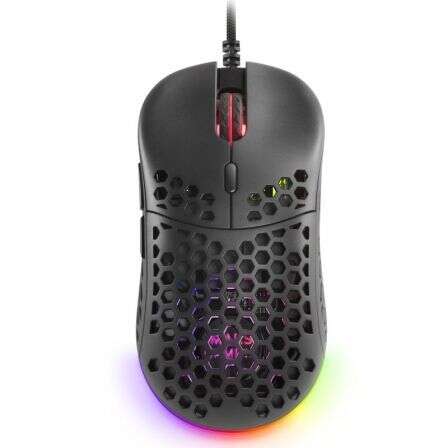 Mars Gaming - MM55 Negro Ratón Gaming RGB Chroma Ultra-ligero 55g 12800 DPI