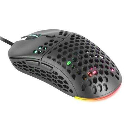 Mars Gaming - MM55 Negro Ratón Gaming RGB Chroma Ultra-ligero 55g 12800 DPI