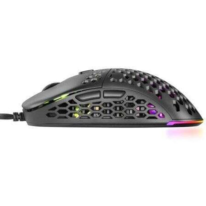 Mars Gaming - MM55 Negro Ratón Gaming RGB Chroma Ultra-ligero 55g 12800 DPI