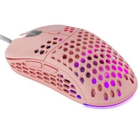 Mars Gaming - MM55P Rosa Ratón Gaming RGB Chroma Ultra-ligero 55g 12800 DPI