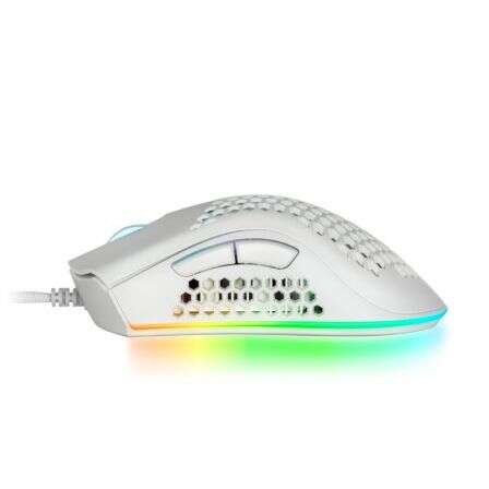 Mars Gaming - MMEXW  Ratón Gaming RGB Ultraligero Blanco