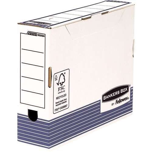 Fellowes - 0026401 Azul  Color blanco caja y organizador para almacenaje de archivos