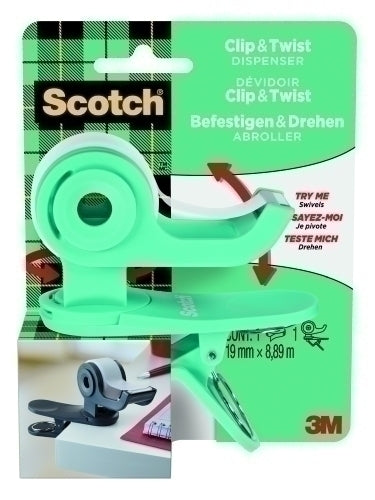 Scotch - PORTARROLLOS SCOTCH C19 VD + CINTA MG - Pack de 16 unidades