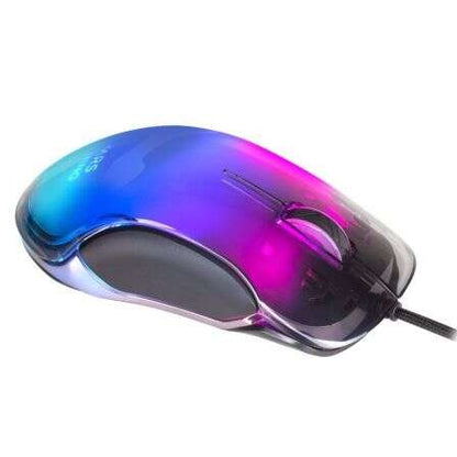 Mars Gaming - MMGLOW Ratón Gaming RGB Chroma-Glow Acabado Espejo 12800 DPI Negro