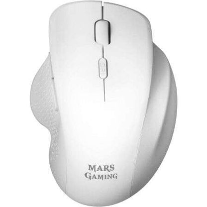 Mars Gaming - MMWERGO Ratón Inalámbrico Ergonómico Blanco