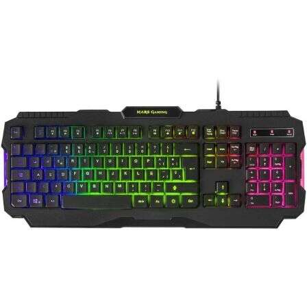 Mars Gaming MRK0 Teclado USB - Retroiluminacion LED RGB - Antighosting 1 pieza(s)