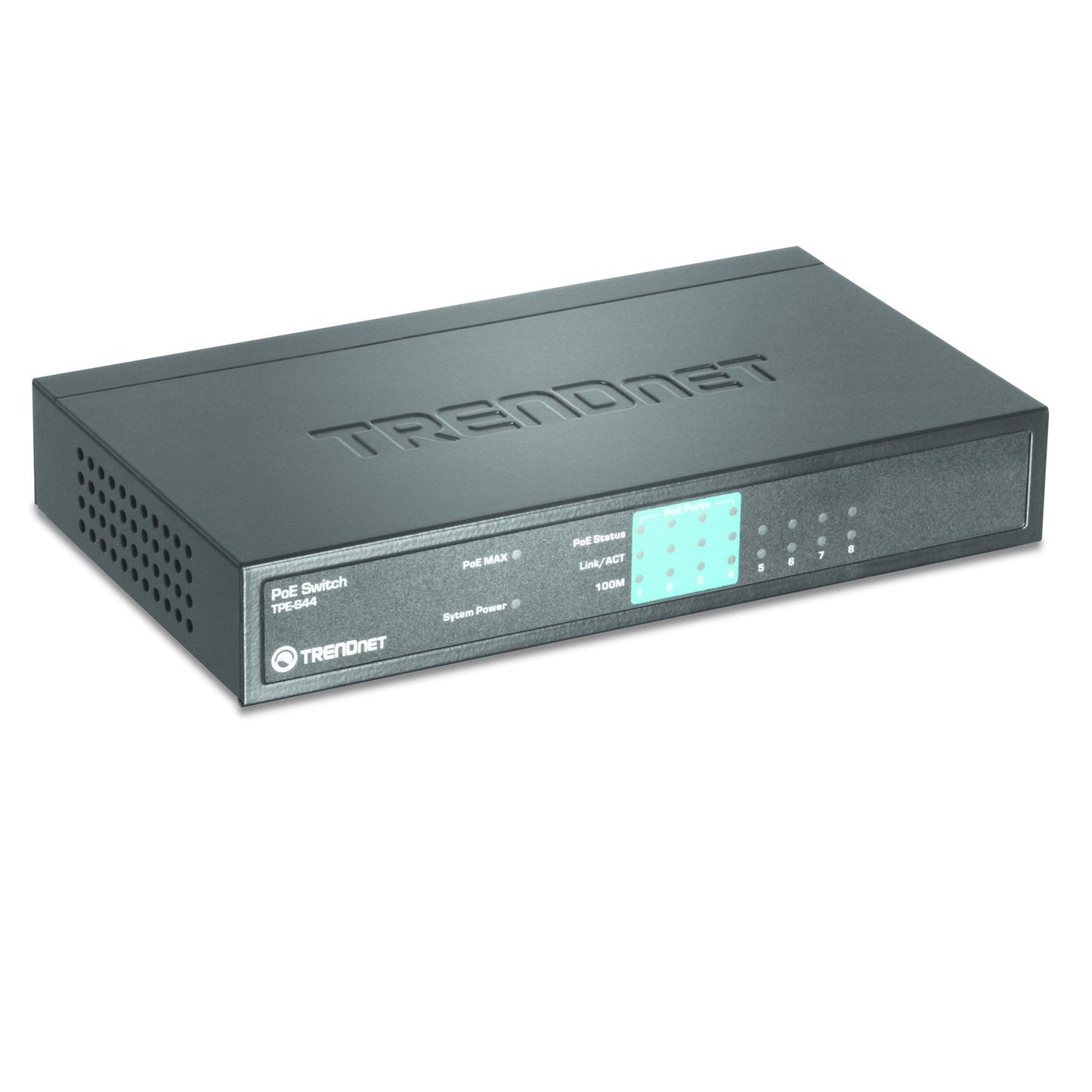 Trendnet - TPE-S44 switch No administrado Energía sobre Ethernet (PoE) Azul