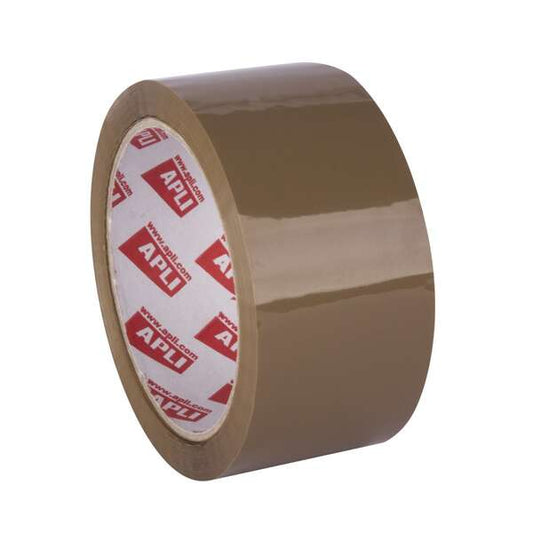 Apli Precinto Acrilico Marron - PP - Brillante - 48 mm x 66 m 25 ?m (Precio unidad suelta)