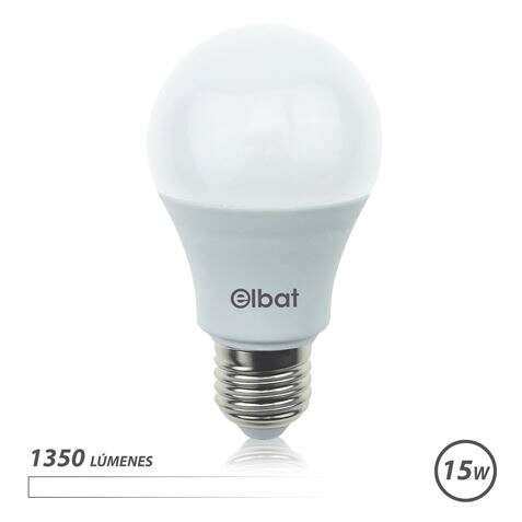 Elbat Bombilla LED A60 15W E27 1350lm - 4000K Luz Blanca 1 pieza(s)