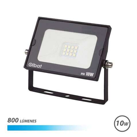 Elbat Foco LED Serie Super Slim 10W 800lm - 6500K Luz Fria - Apto para Exterior 1 pieza(s)