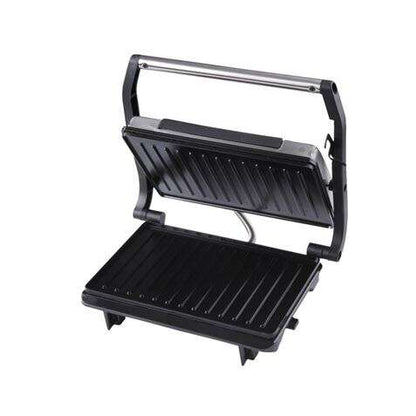 Muvip Sandwichera Grill Inox 750W - Placa Superior Basculante - Presion Uniforme - Asa Tacto Frio 1 pieza(s)