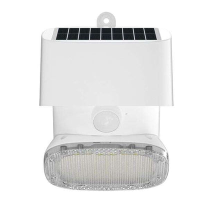 Elbat Foco Solar 2000LM - Luz Fria 6000K - Regulacion Vertical y Horizontal - Panel Solar 1W - IP65 - Color Blanco 1 pieza(s)