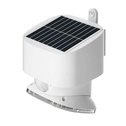 Elbat Foco Solar 2000LM - Luz Fria 6000K - Regulacion Vertical y Horizontal - Panel Solar 1W - IP65 - Color Blanco 1 pieza(s)