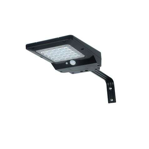 Elbat Foco Led Solar 4W - 400LM - Luz Fria 6000K - Sensor de Movimiento - Panel Solar 2.3W - Para Pared o Poste 1 pieza(s)