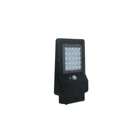 Elbat Foco Led Solar 4W - 400LM - Luz Fria 6000K - Sensor de Movimiento - Panel Solar 2.3W - Para Pared o Poste 1 pieza(s)