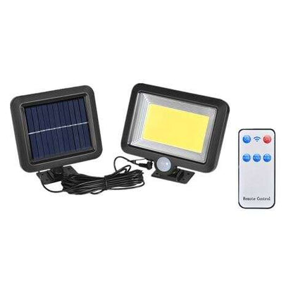 Elbat Foco Solar + Mando - 1000LM - Luz Fria 6500K - Sensor de Movimiento - Bateria 1200mah 1 pieza(s)