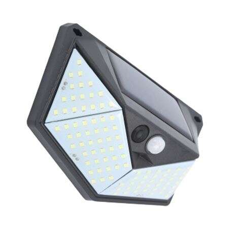 Elbat Aplique Solar 3 Caras - 250LM - Luz Fria 6500K - Sensor Movimiento - Bateria 1200mAh 1 pieza(s)