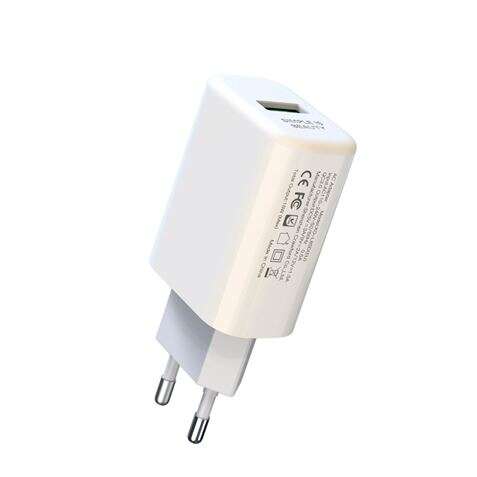 XO L85D Cargador de Corriente USB 18W - Carga Rapida - Proteccion Sobretensiones - Color Blanco 1 pieza(s)