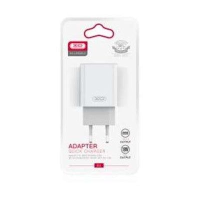 XO L85D Cargador de Corriente USB 18W - Carga Rapida - Proteccion Sobretensiones - Color Blanco 1 pieza(s)