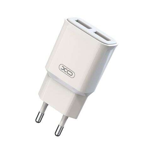 XO L92C Cargador de Corriente 2.4A 2xUSB - Proteccion contra Cortocircuito y Sobrecargas - Color Blanco 1 pieza(s)