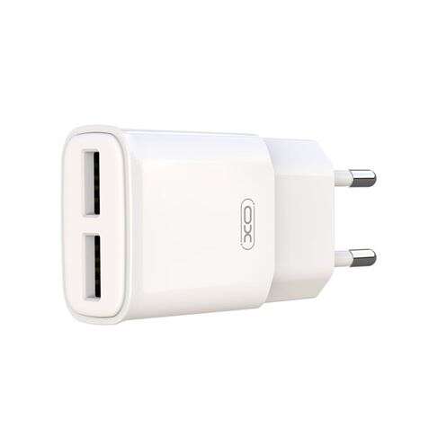 XO L92C Cargador de Corriente 2.4A 2xUSB - Proteccion contra Cortocircuito y Sobrecargas - Color Blanco 1 pieza(s)