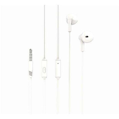 XO EP39 Music Auricular con Microfono - Cable 1.2m - Boton de Control - Color Blanco 1 pieza(s)