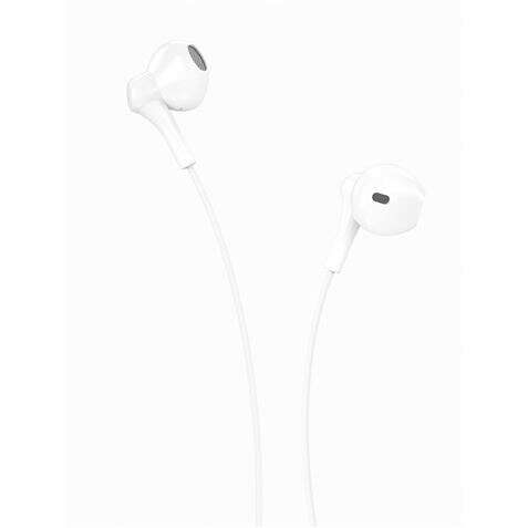 XO EP39 Music Auricular con Microfono - Cable 1.2m - Boton de Control - Color Blanco 1 pieza(s)